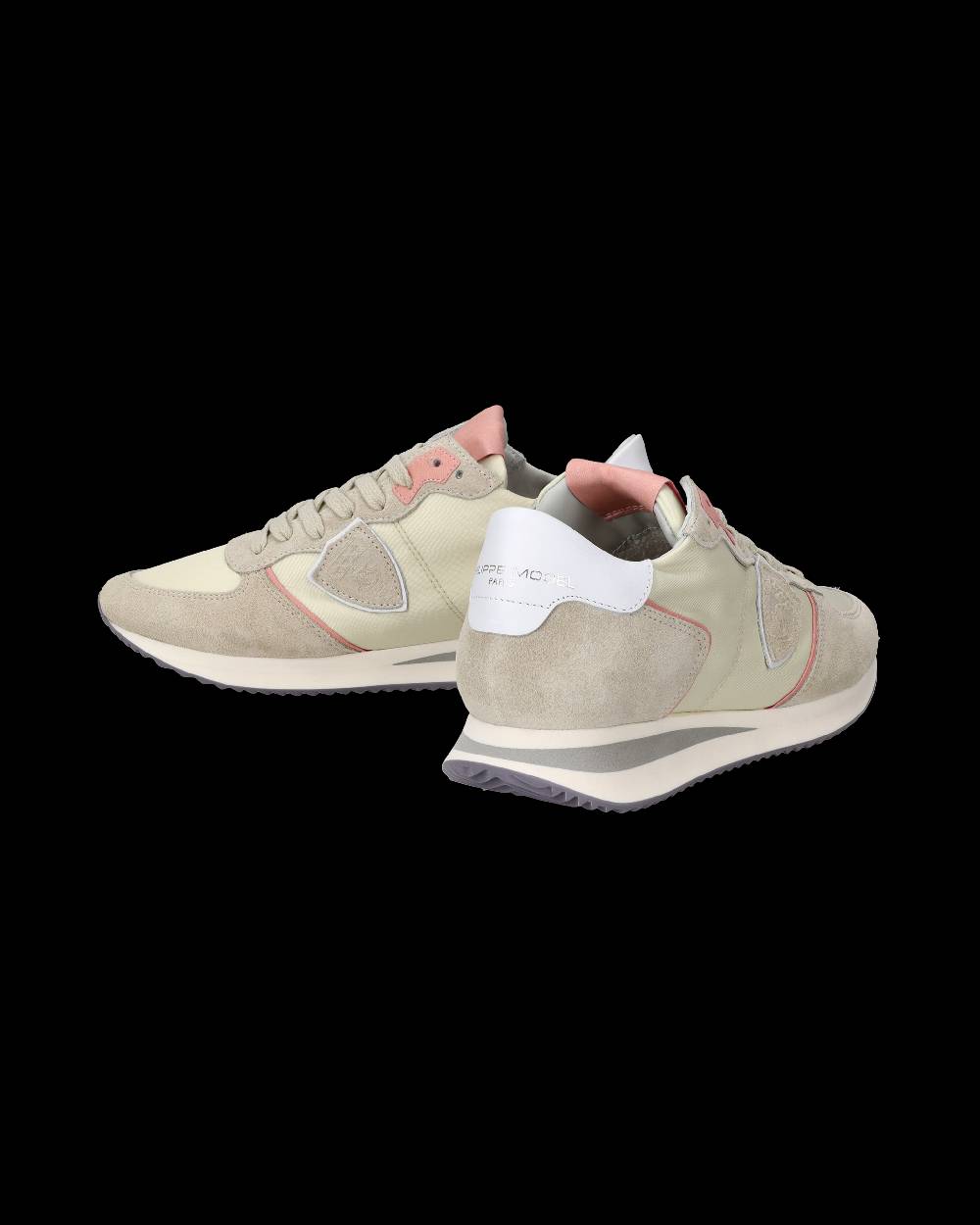 Philippe Model Sneakers Trpx da Donna Rosa Latte in Tessuto Tecnico Saldi
