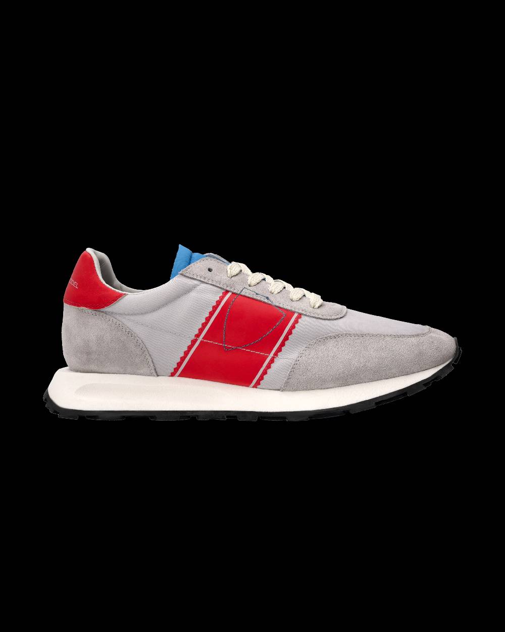 Philippe Model Sneaker Running Tour Uomo, Grigio e Rosso Nuova
