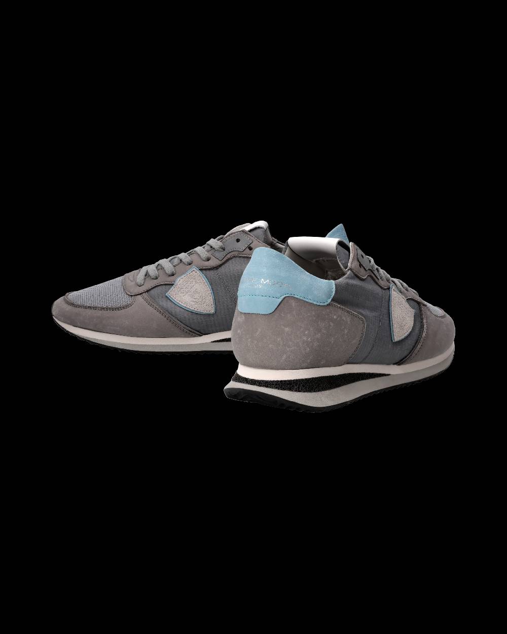 Philippe Model Sneaker Trpx Uomo, Grigio e Azzurro In Linea
