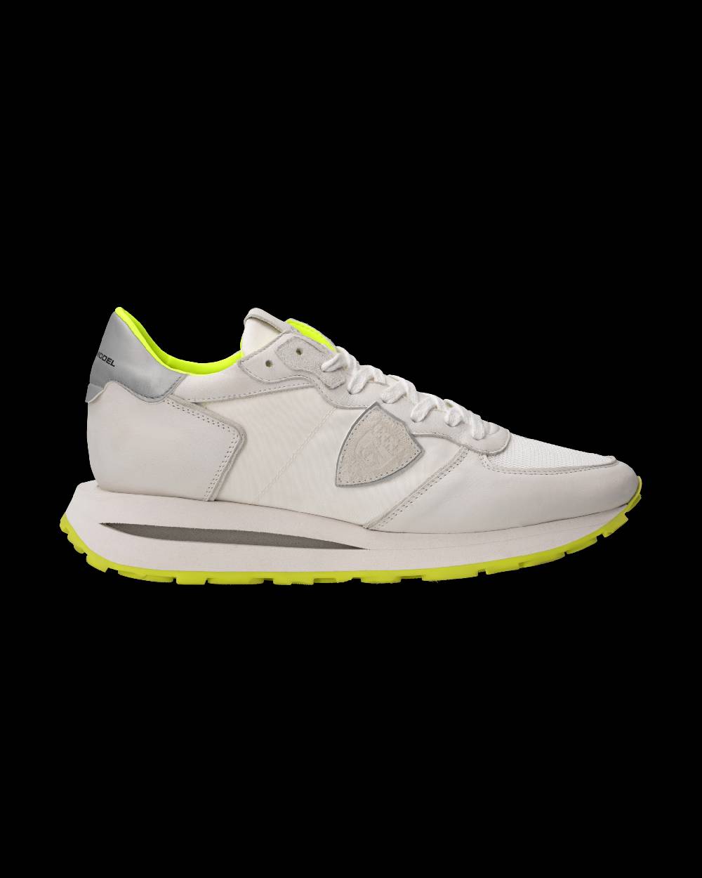 Philippe Model Sneaker Tropez Haute Uomo, Bianco e Giallo Fluo Offerta speciale della fabbrica