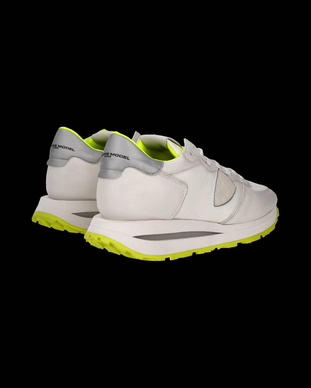 Philippe Model Sneaker Tropez Haute Uomo, Bianco e Giallo Fluo Offerta speciale della fabbrica
