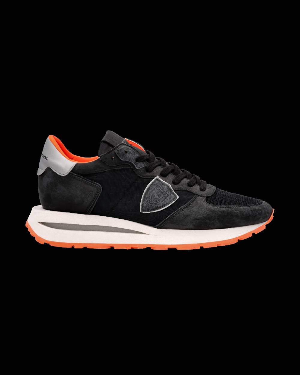 Philippe Model Sneaker Tropez Haute Uomo, Nero e Arancio Qualità