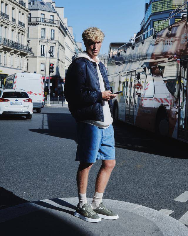 Philippe Model Sneaker basse Temple uomo - verde militare Negozi Online