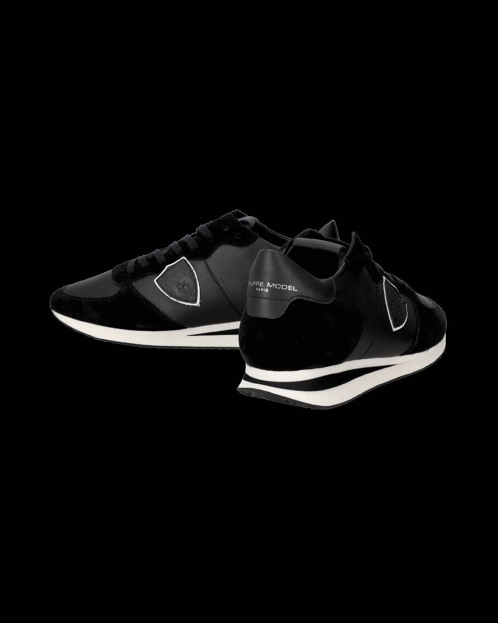 Philippe Model Sneakers basse casual Trpx da Uomo in pelle - nero Promozione Limitata