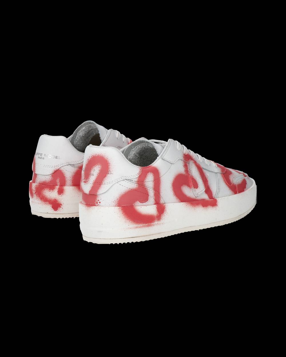 Philippe Model Sneaker bassa Nice uomo - bianco e corallo Saldi