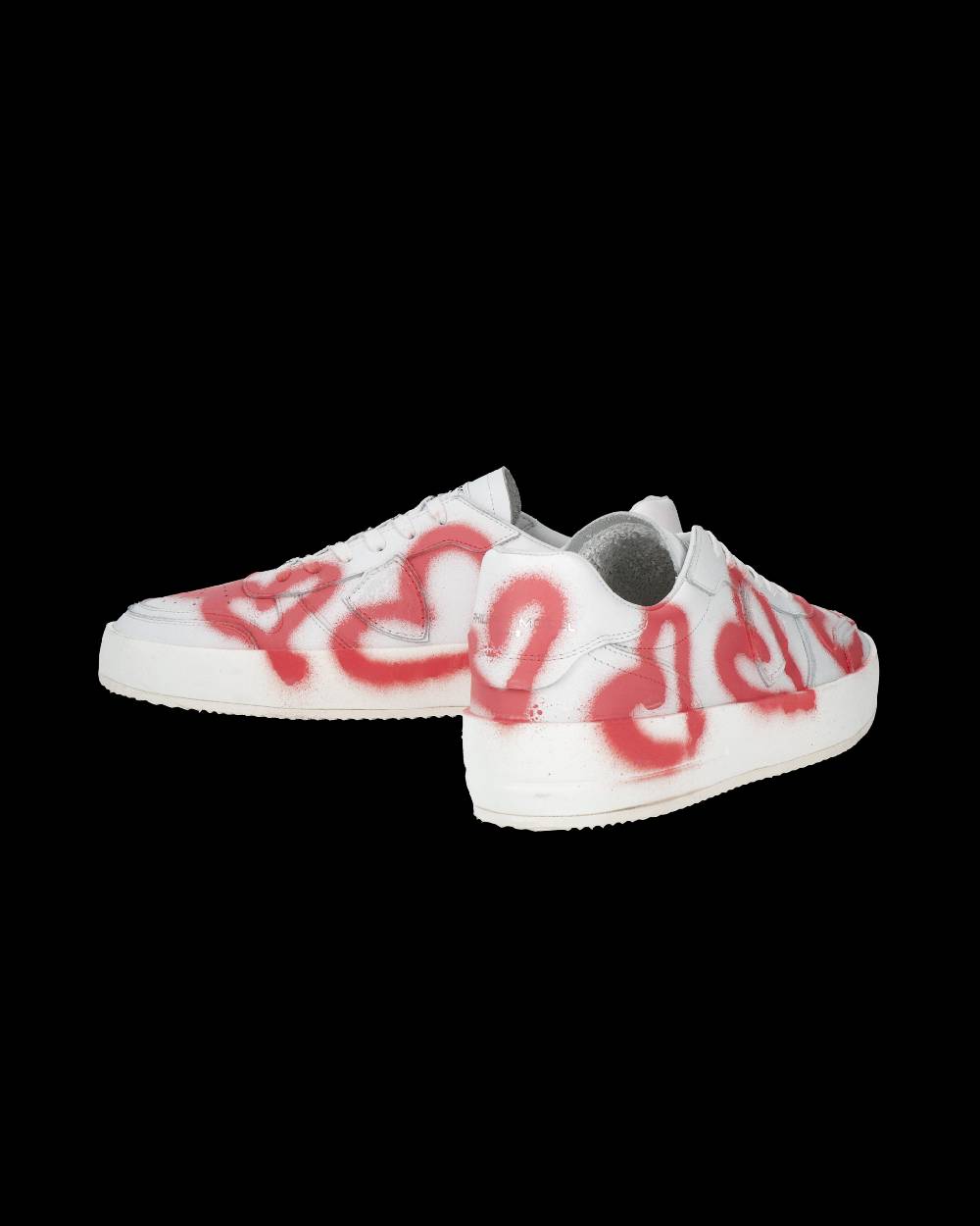 Philippe Model Sneaker bassa Nice uomo - bianco e corallo Saldi