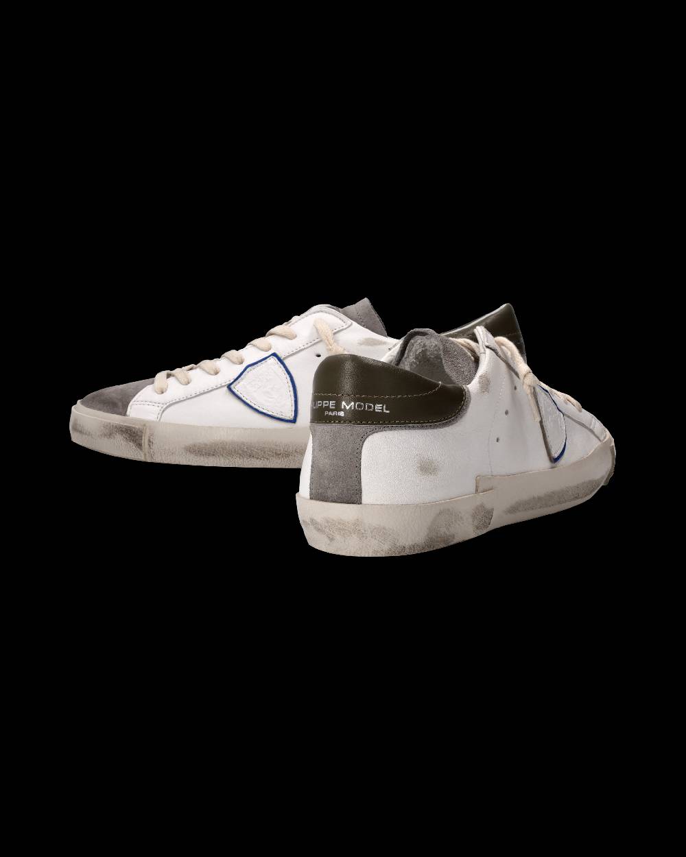 Philippe Model Sneaker Prsx Uomo, Bianco e Antracite Vendita Calda