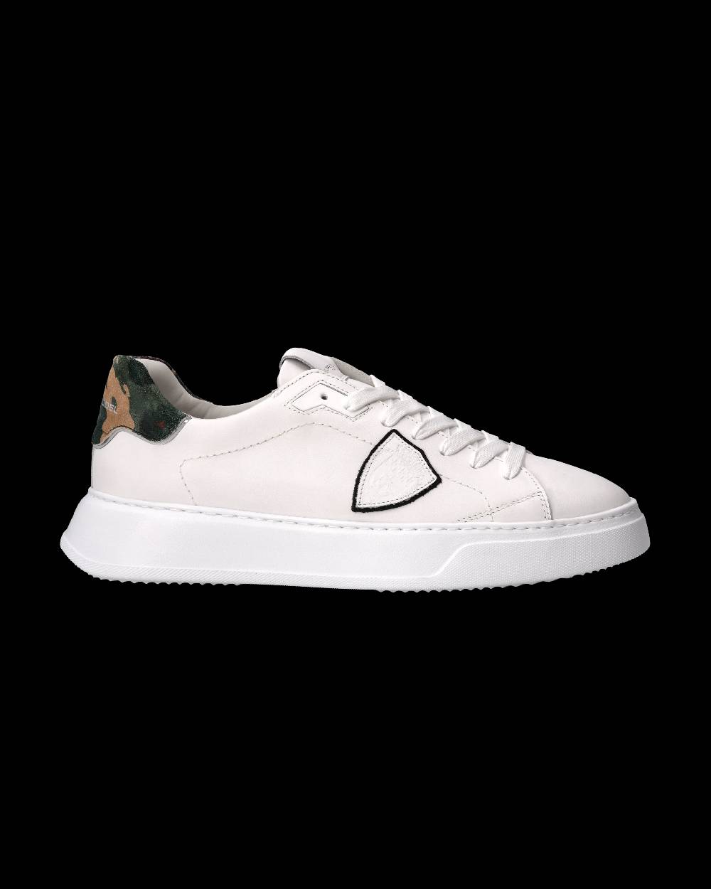 Philippe Model Sneaker Temple Uomo, Bianco e Nero Saldi Di Fabbrica