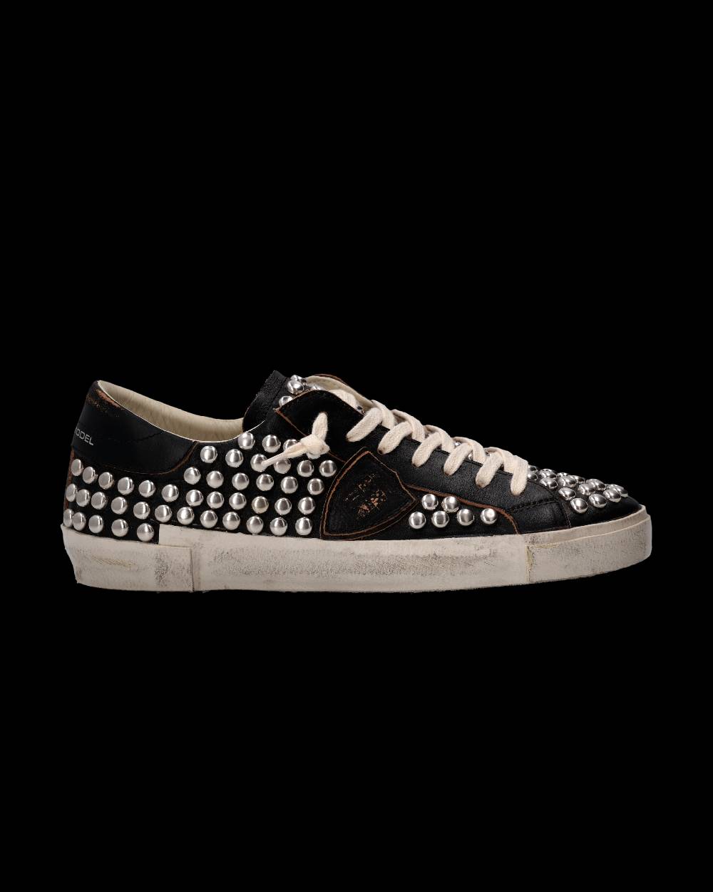 Philippe Model Sneaker Prsx Uomo, Nero Used Borchie Moda