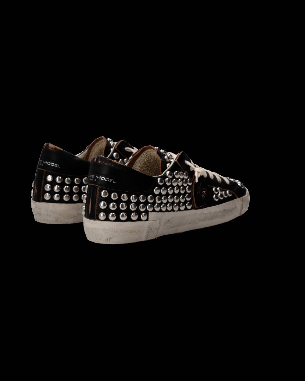 Philippe Model Sneaker Prsx Uomo, Nero Used Borchie Moda