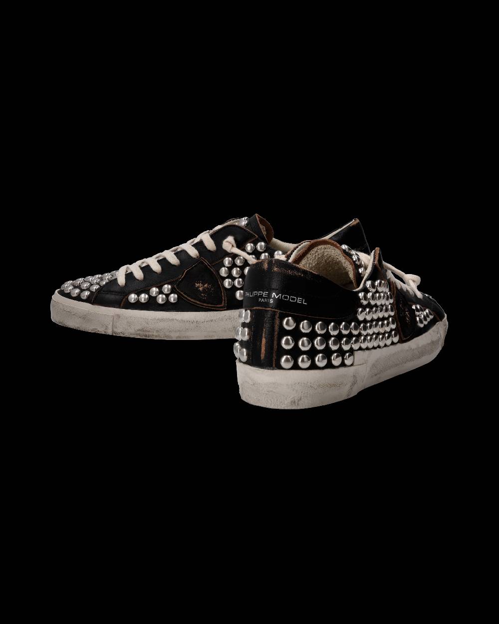Philippe Model Sneaker Prsx Uomo, Nero Used Borchie Moda