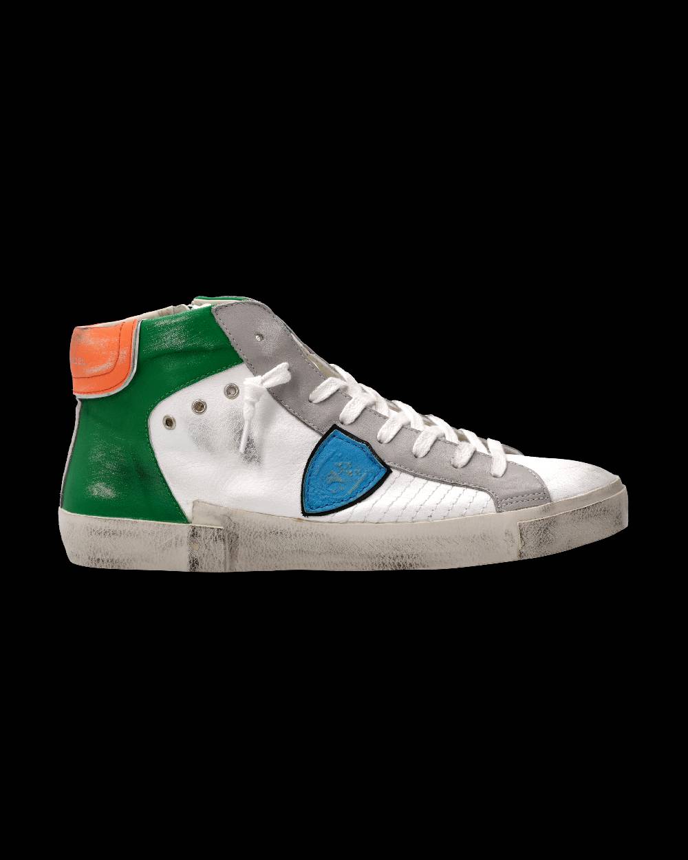 Philippe Model Sneaker Prsx Uomo, Bianco e Verde Italia
