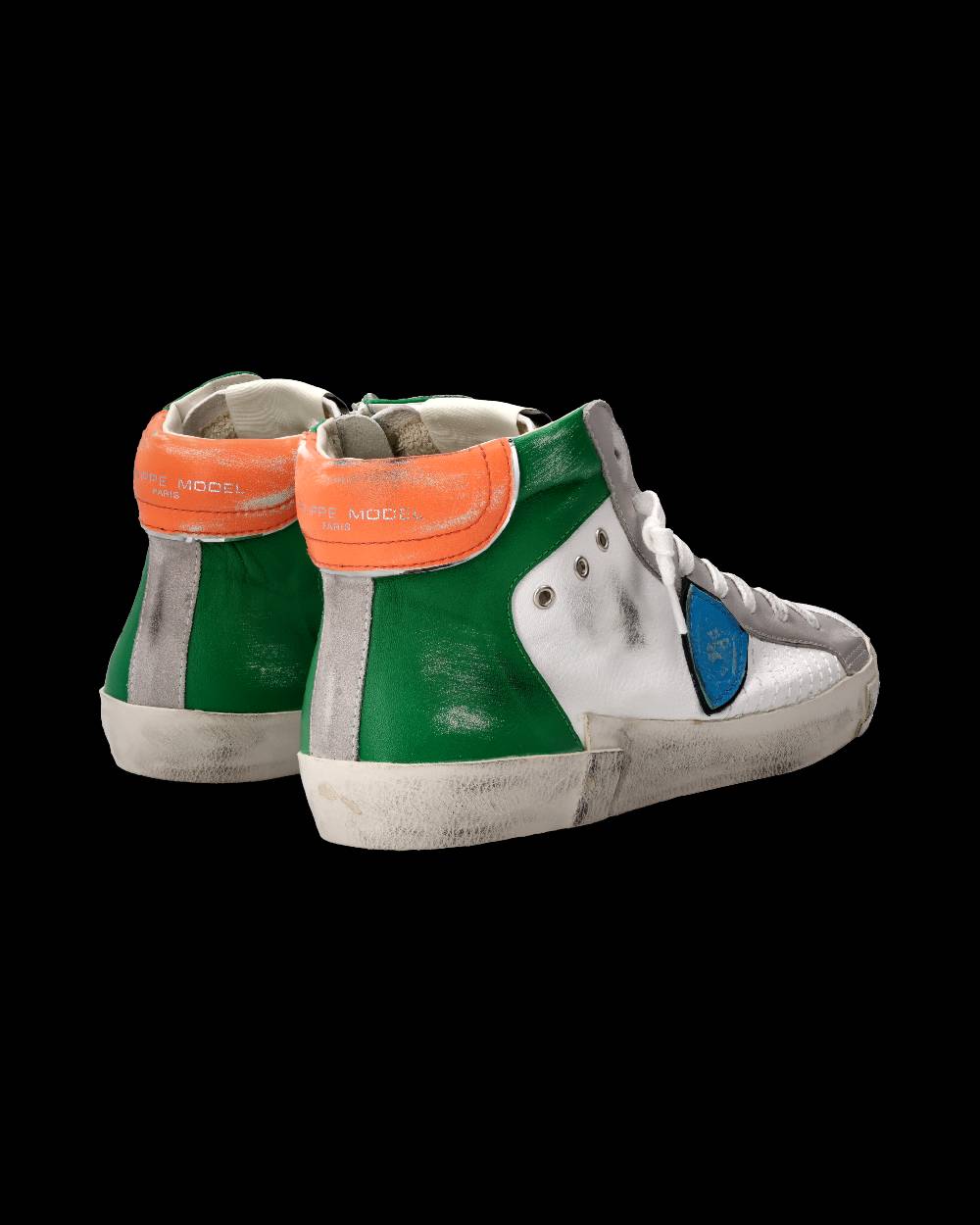 Philippe Model Sneaker Prsx Uomo, Bianco e Verde Italia