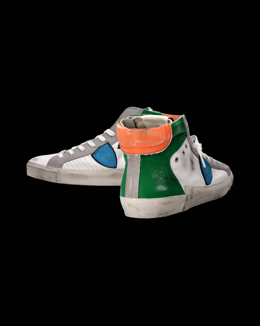 Philippe Model Sneaker Prsx Uomo, Bianco e Verde Italia