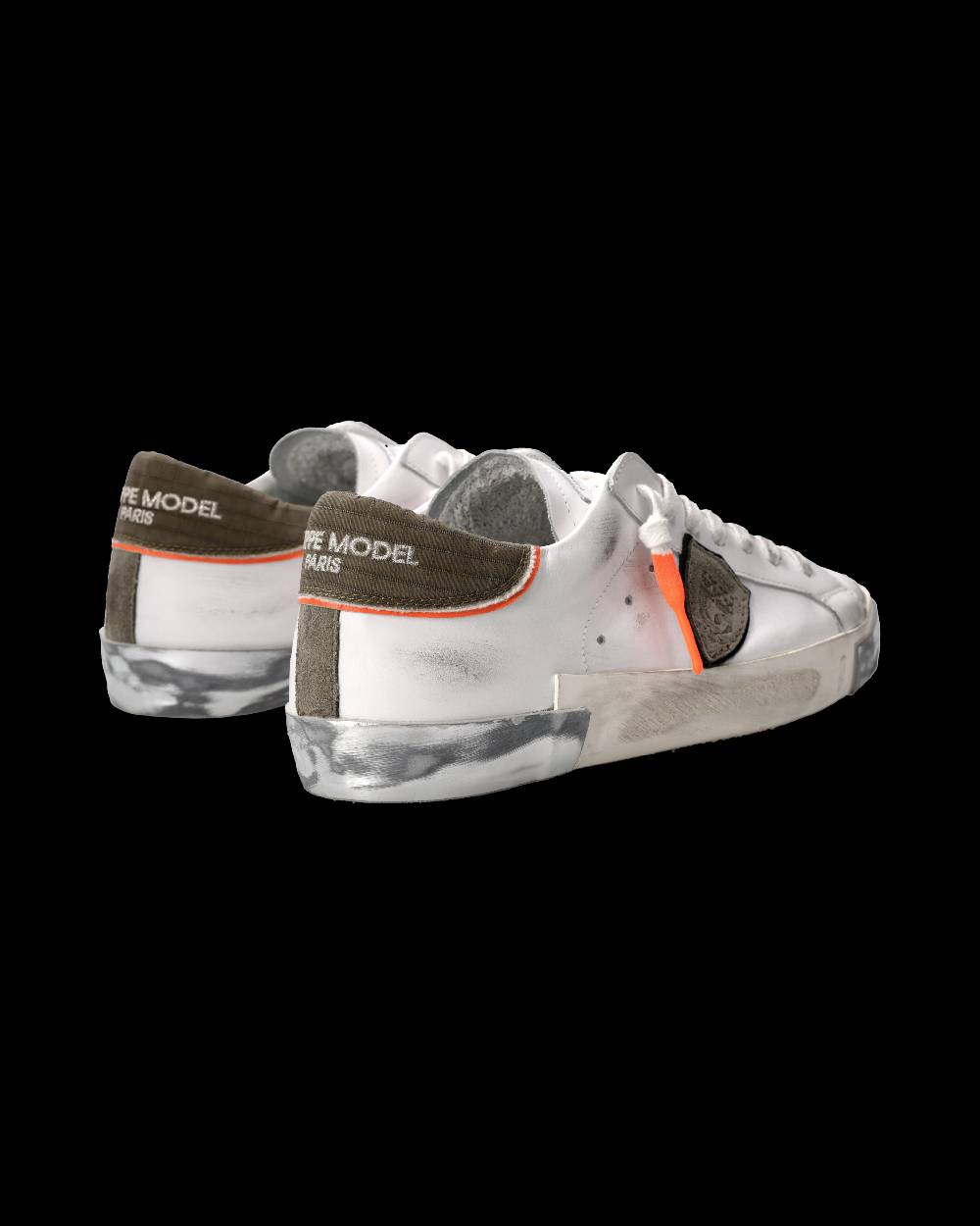 Philippe Model Sneaker Prsx Uomo, Bianco Verde In Linea