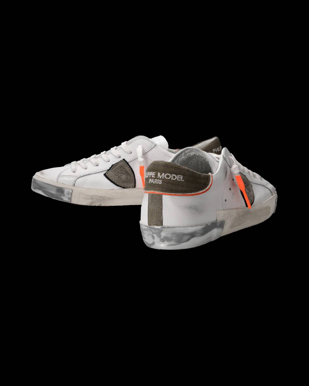 Philippe Model Sneaker Prsx Uomo, Bianco Verde In Linea