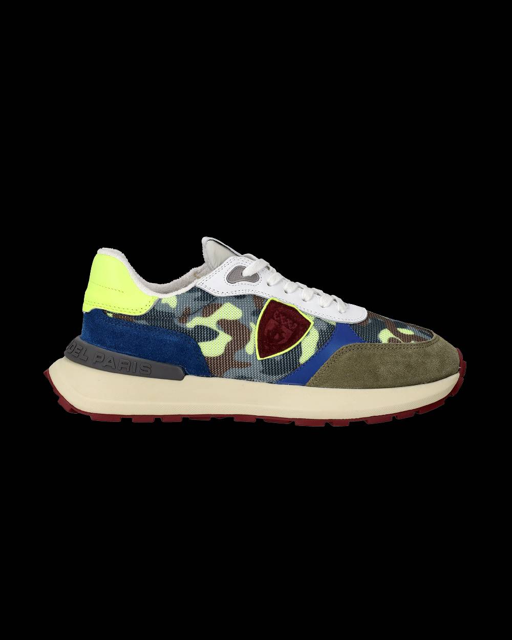 Philippe Model Sneaker running basse Antibes uomo - camouflage, verde e giallo Shopping Online