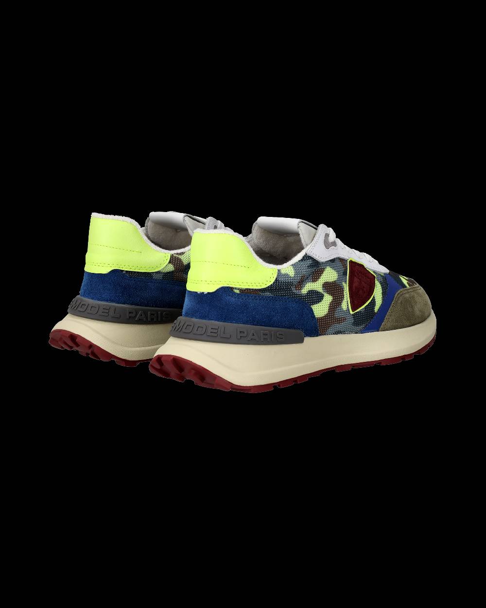 Philippe Model Sneaker running basse Antibes uomo - camouflage, verde e giallo Shopping Online