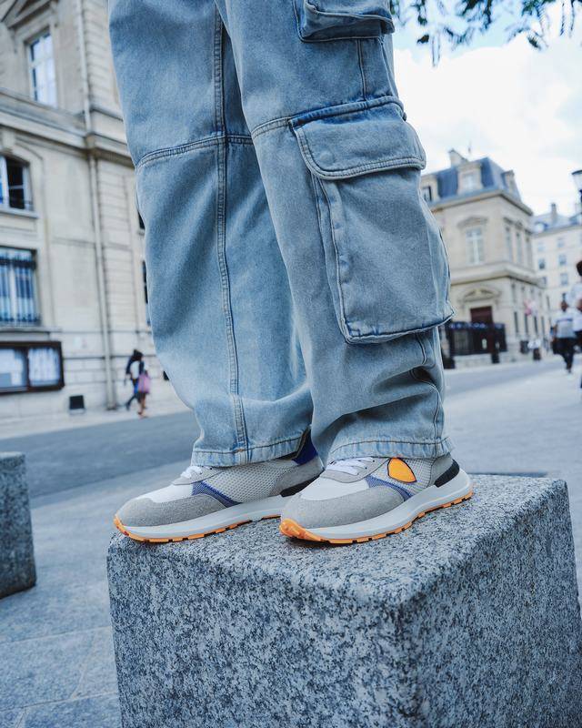 Philippe Model Sneaker running basse Antibes uomo - bianco e arancio Prezzo Ridotto