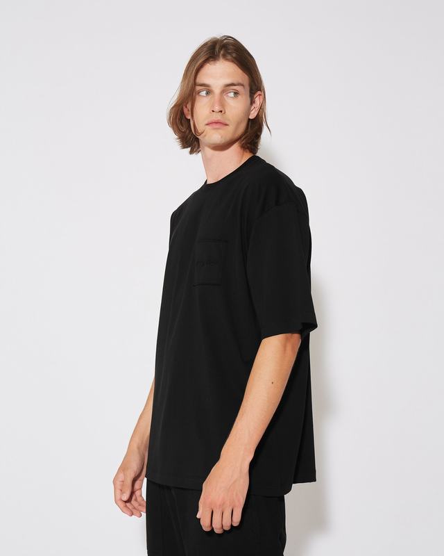 Philippe Model T-Shirt Maurice da Uomo Nera in Jersey Grande vendita