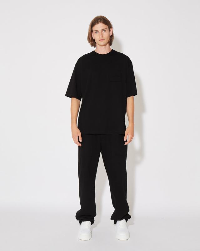 Philippe Model T-Shirt Maurice da Uomo Nera in Jersey Grande vendita
