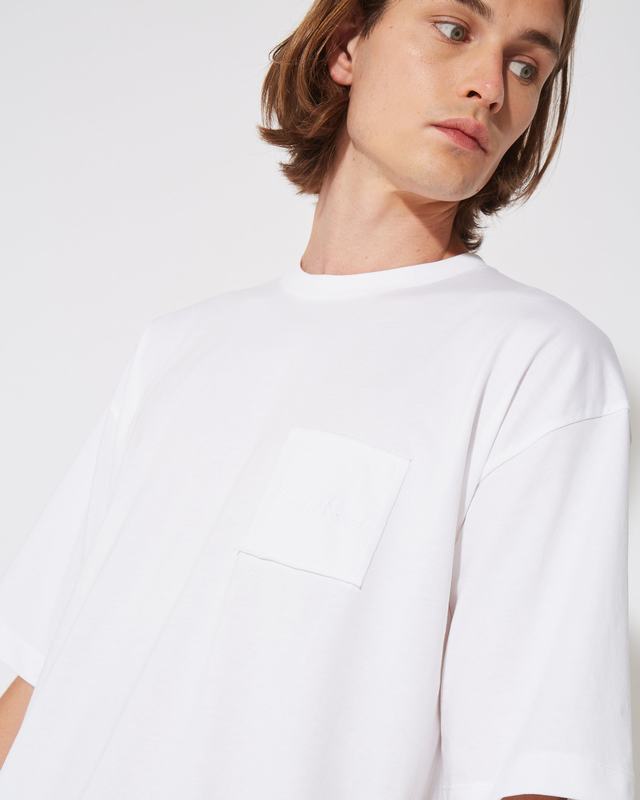Philippe Model T-Shirt Maurice da Uomo Bianca in Jersey Online
