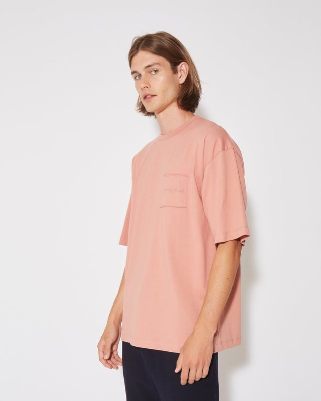 Philippe Model T-Shirt Maurice da Uomo Rosa in Jersey Outlet