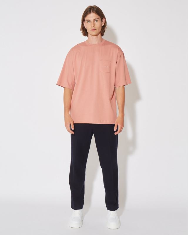 Philippe Model T-Shirt Maurice da Uomo Rosa in Jersey Outlet