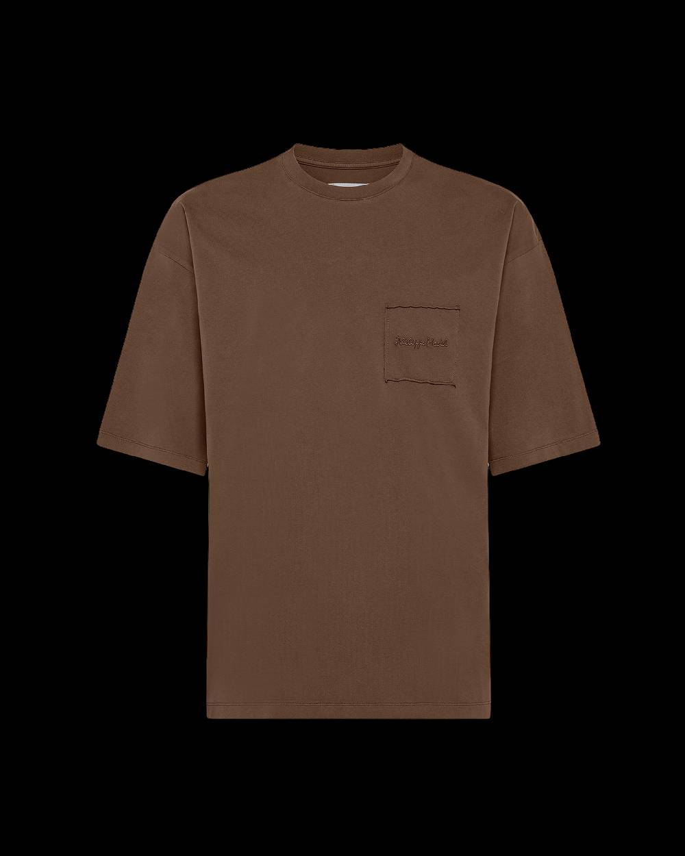 Philippe Model T-Shirt Maurice da Uomo Marrone Noce in Jersey In Vendita