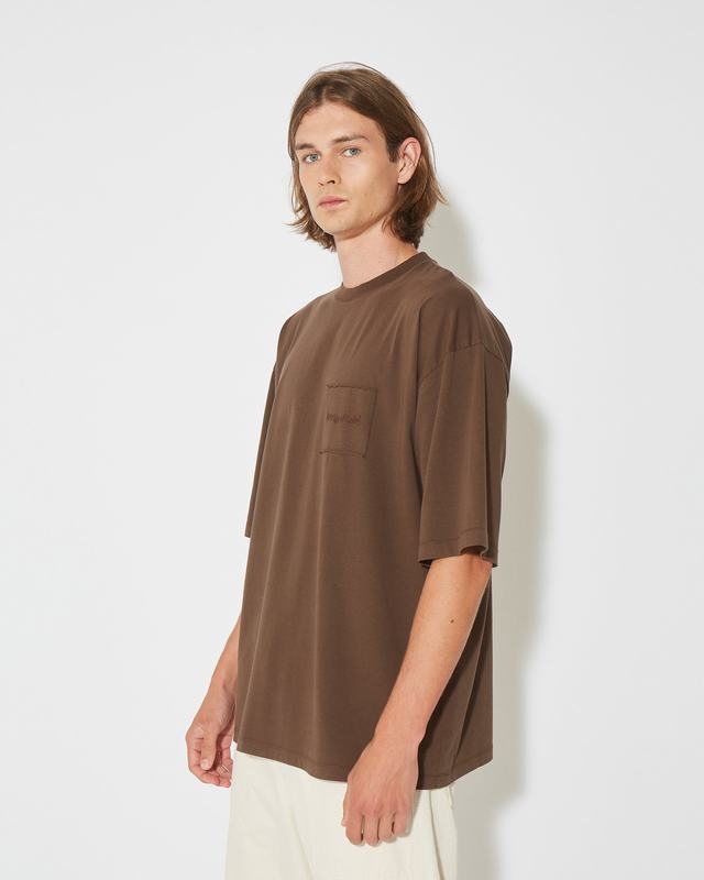 Philippe Model T-Shirt Maurice da Uomo Marrone Noce in Jersey In Vendita