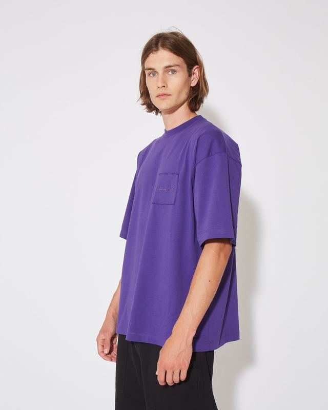 Philippe Model T-Shirt Maurice da Uomo Viola in Jersey Saldi