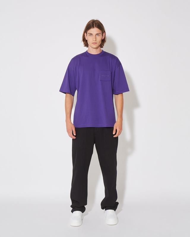 Philippe Model T-Shirt Maurice da Uomo Viola in Jersey Saldi