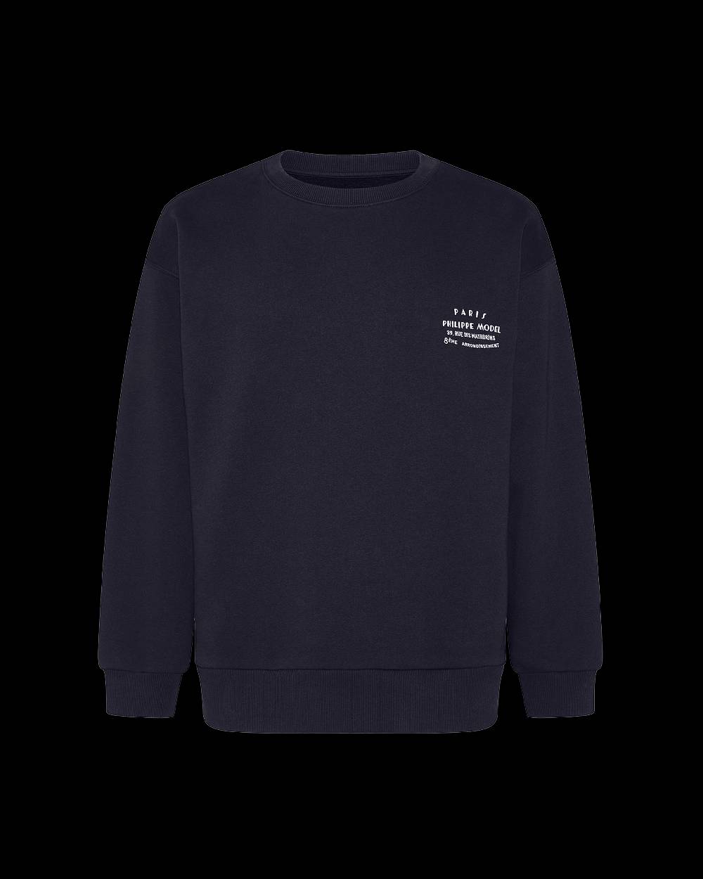 Philippe Model Felpa girocollo Benjamin da Uomo Blu in Jersey Offerte