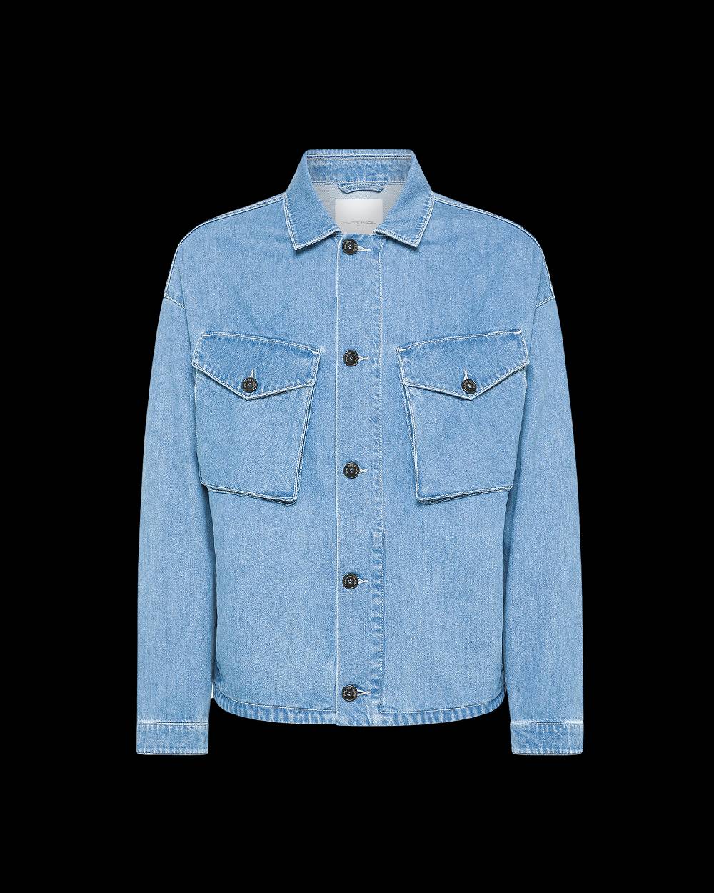 Philippe Model Overshirt In Denim Gerard da Uomo Azzurra in Denim Negozio