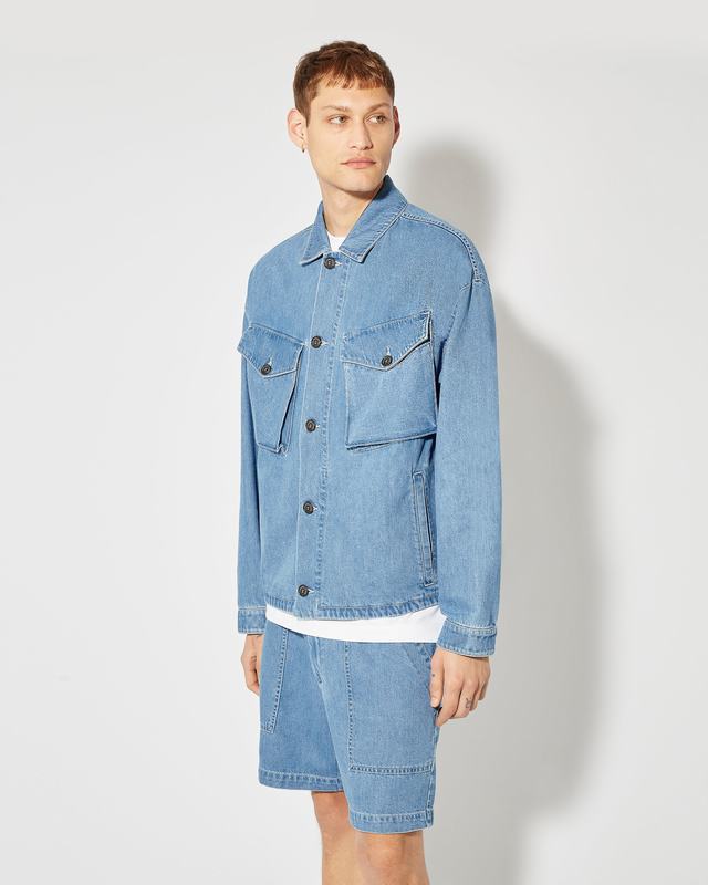 Philippe Model Overshirt In Denim Gerard da Uomo Azzurra in Denim Negozio