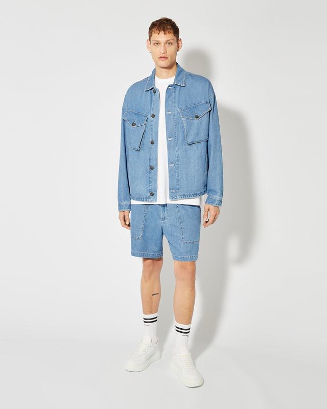 Philippe Model Overshirt In Denim Gerard da Uomo Azzurra in Denim Negozio