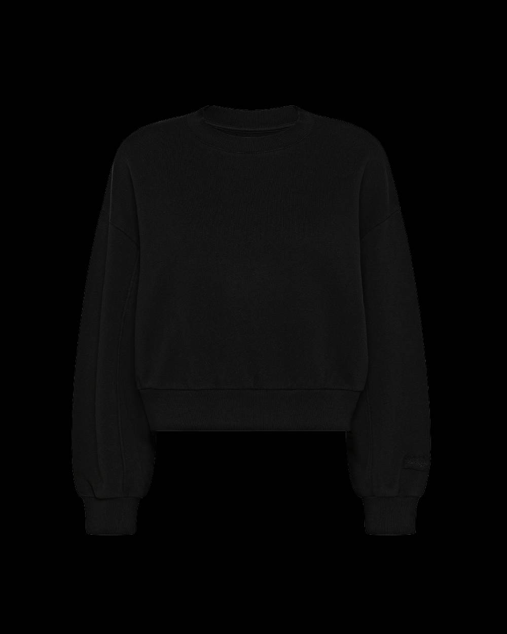 Philippe Model Felpa Cropped Beatrice da Donna Nera in Jersey 2025