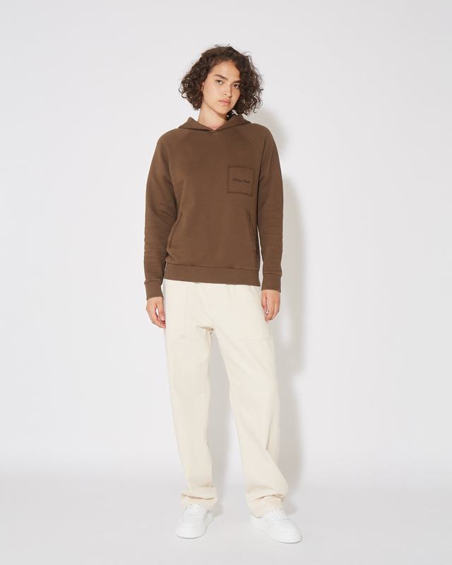 Philippe Model Felpa con cappuccio JADE da Donna Marrone in Jersey 2025
