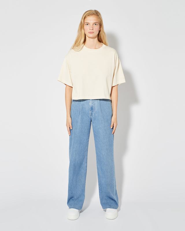 Philippe Model Jeans Charlotte da Donna Azzurro in Denim Vendita