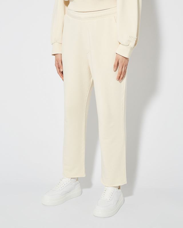 Philippe Model Pantaloni Claire da Donna Beige ecru in Jersey Spedizione Gratuita