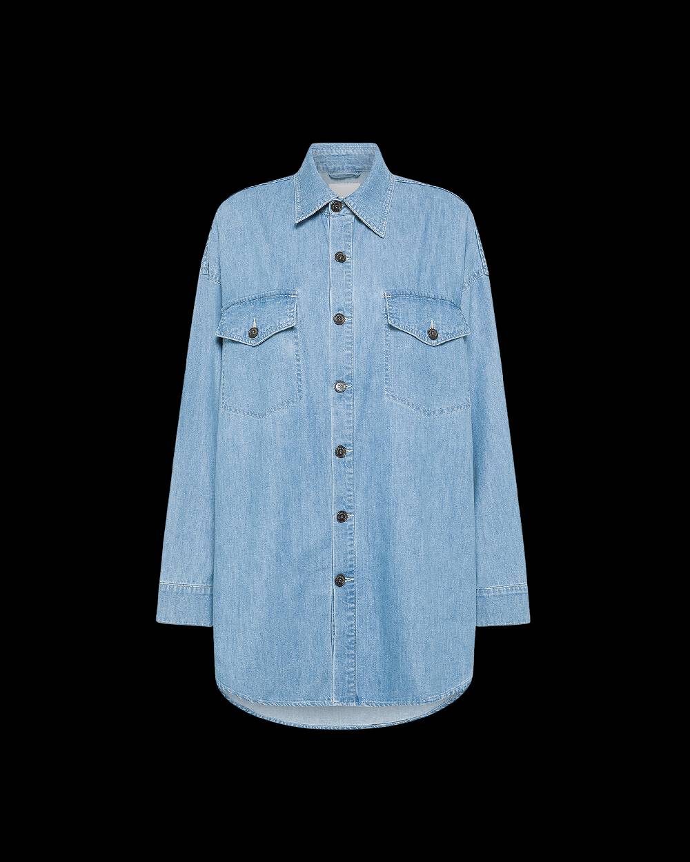 Philippe Model Camicia in Jeans Diane da Donna Azzurra in Denim Pezzi Unici