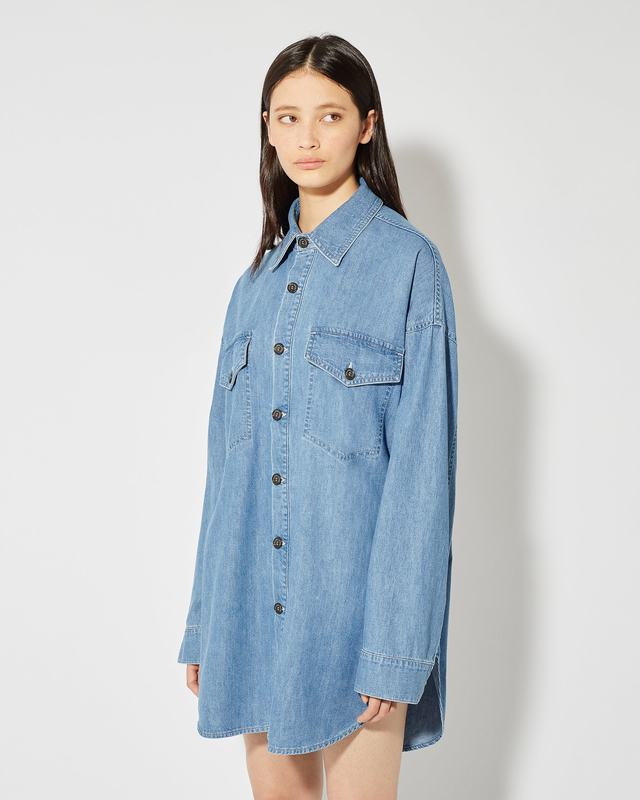 Philippe Model Camicia in Jeans Diane da Donna Azzurra in Denim Pezzi Unici