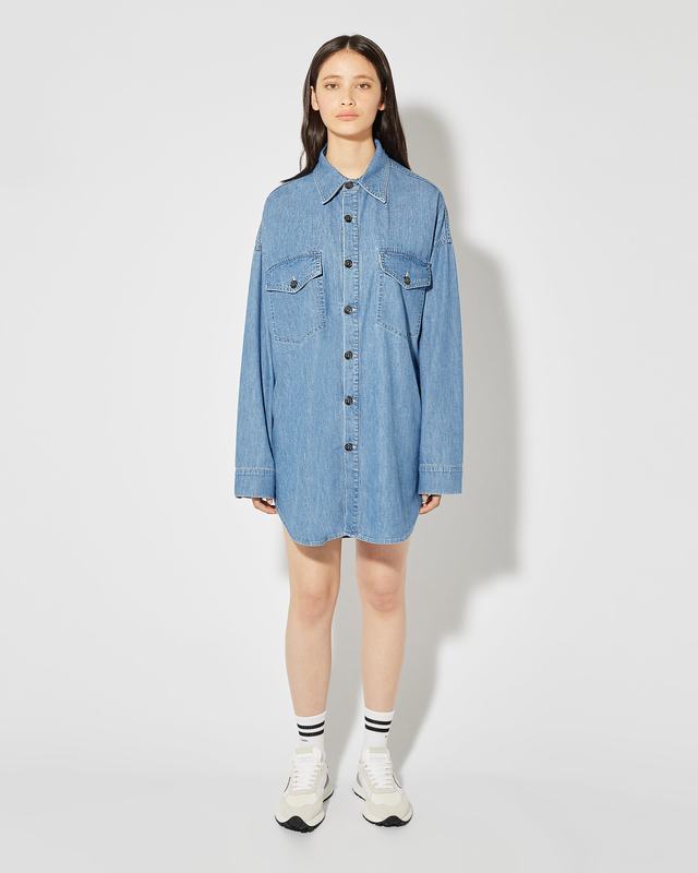 Philippe Model Camicia in Jeans Diane da Donna Azzurra in Denim Pezzi Unici