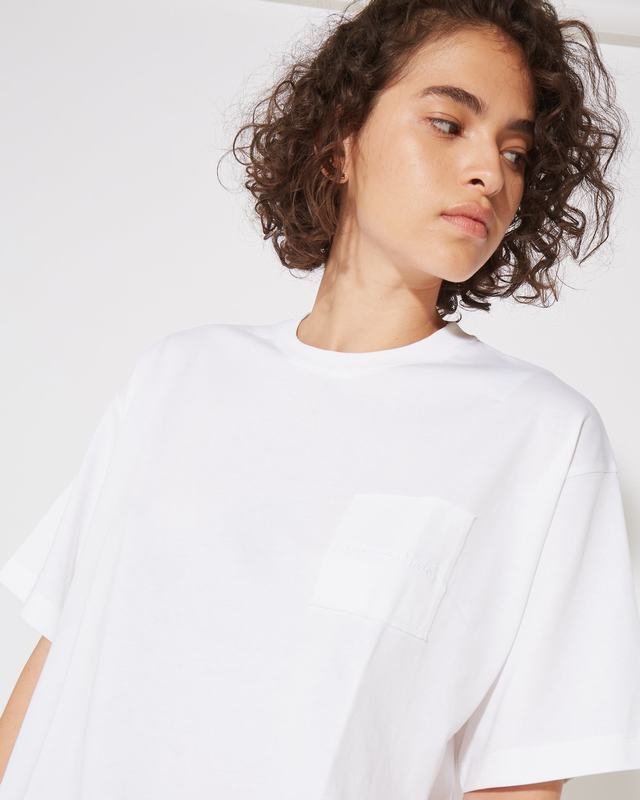 Philippe Model T-Shirt Monique da Donna Bianca in Jersey Soddisfazione Garantita