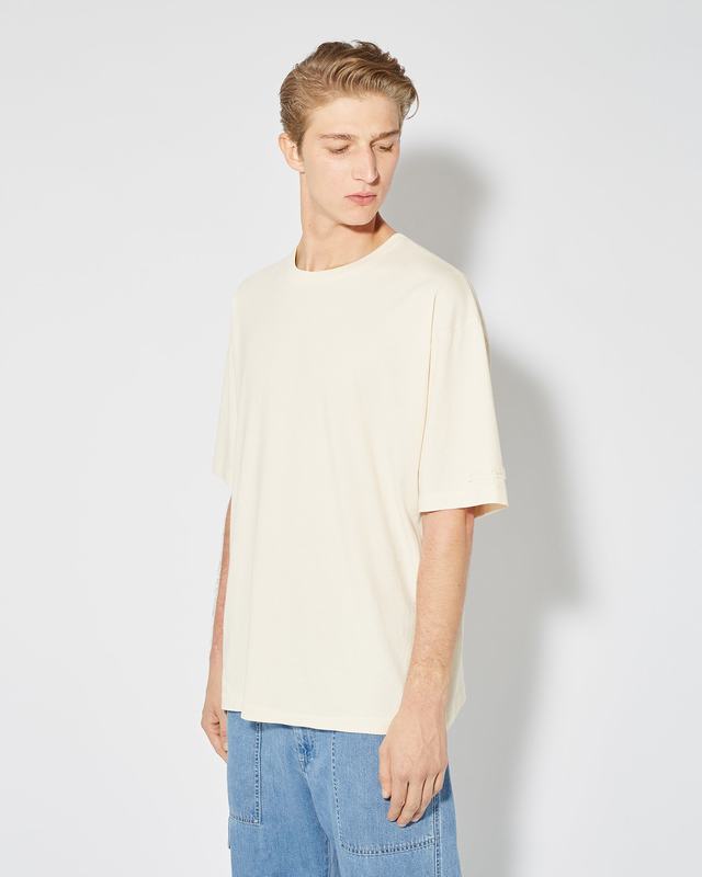 Philippe Model T-Shirt Maurice da Uomo Beige ecru in Jersey Negozi Online
