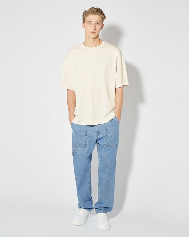 Philippe Model T-Shirt Maurice da Uomo Beige ecru in Jersey Negozi Online