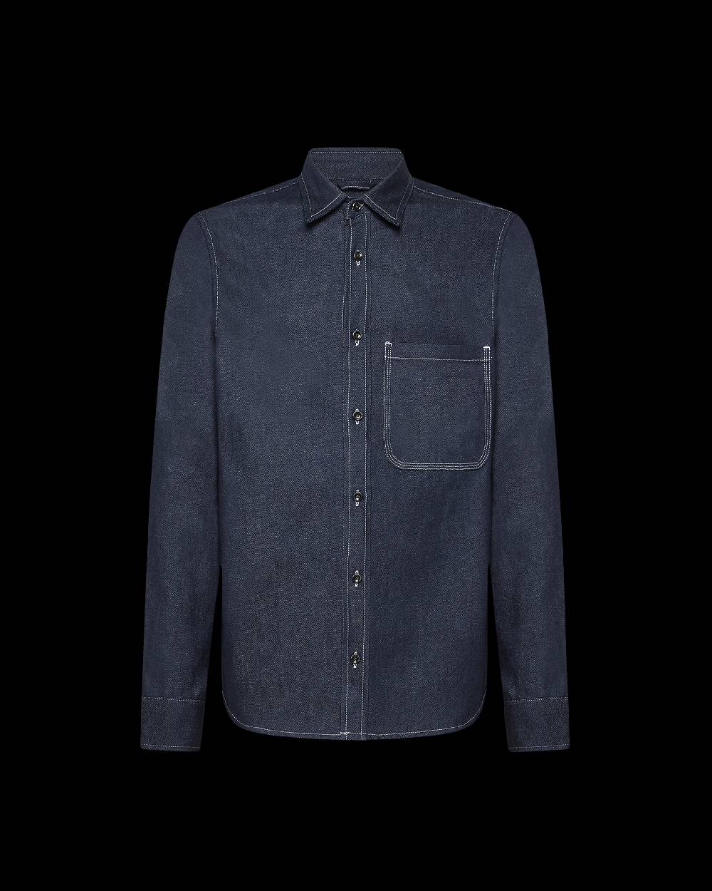 Philippe Model Denim Overshirt David da Uomo Blu in Denim Affare Del Giorno