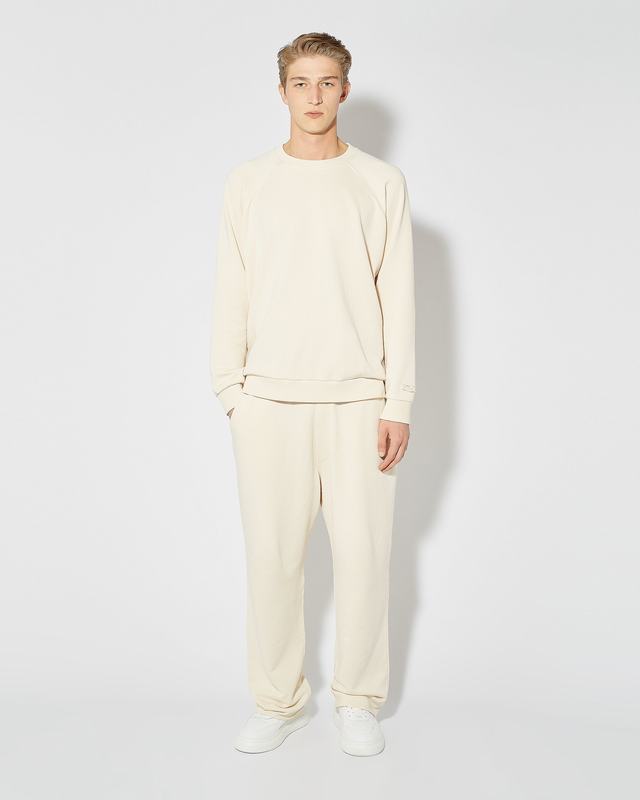 Philippe Model Pantaloni Christophe da Uomo Beige ecru in Jersey Sottocosto