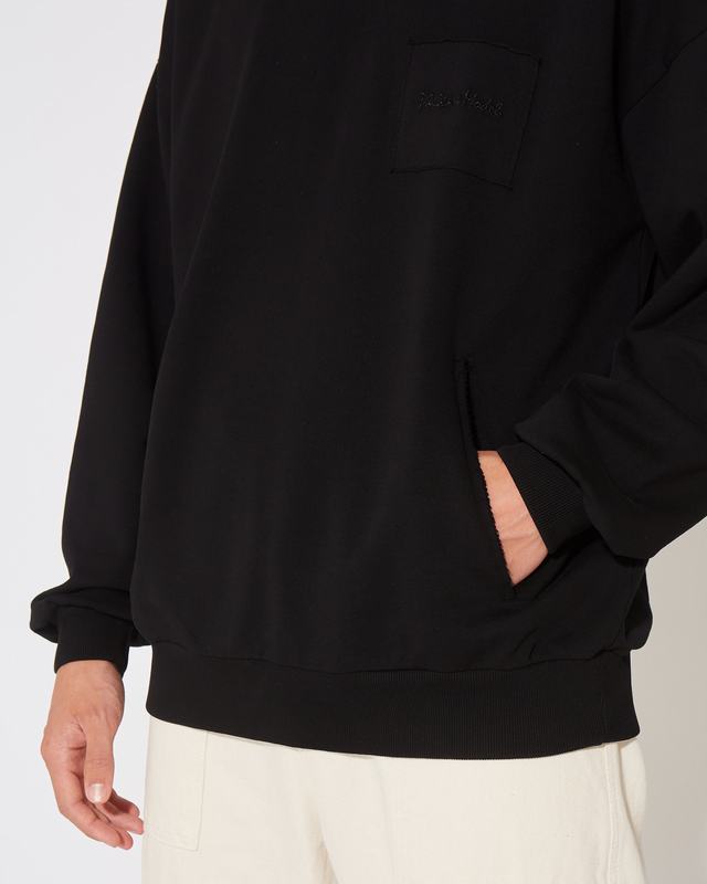 Philippe Model Felpa con cappuccio JEROME da Uomo Nera in Jersey Sconto