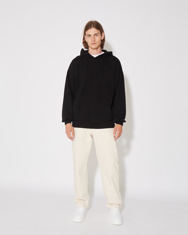 Philippe Model Felpa con cappuccio JEROME da Uomo Nera in Jersey Sconto